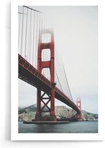 Walljar - Golden Gate Bridge III - Muurdecoratie - Poster