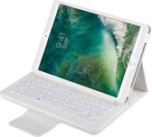 Case2go - Bluetooth toetsenbord Tablet hoes geschikt voor iPad 2021 - 10.2 Inch - QWERTY layout - Magneetsluiting - Sleep/Wake-up functie - Wit