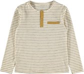 Name it Gestreepte Jongens Tshirt Valentin Whitecap Gray