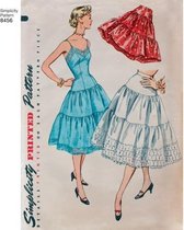 Vintage 1950s Petticoats en Slip (Onderjurk) 8456 D5 Naaipatroon Simplicity Maat 30-38