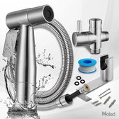 Nolad® | Bidet Handdouche | Bidet Wc | Bidet Sprayer | Bidet met waterdrukregeling | Wc Handdouche | Complete Bidet Douche Set | Incl. PTFE Tape | Badkamer Accessoires | Inclusief Montage | E