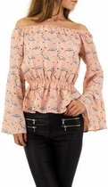 off-shoulder top met flamingo's M/38
