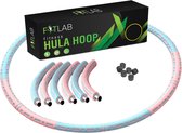 Fitlab Fitness Hula Hoop avec poids - Rose/ Blauw - 1 à 4 KG - Adultes - Hula Hoop / Sport Hoop/Weight Hoop