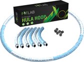 Fitlab Fitness Hula Hoop avec poids - Blauw/ Wit - 1 à 4 KG - Adultes - Hula Hoop / Sport Hoop / Weight Hoop