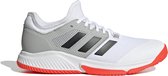 adidas Court Team Bounce Sportschoenen - Maat 46 - Mannen - Wit - Grijs - Zwart - Oranje