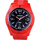 Xonix-Sportief horloge-Rood/Zwart-Waterdicht-QQ-004