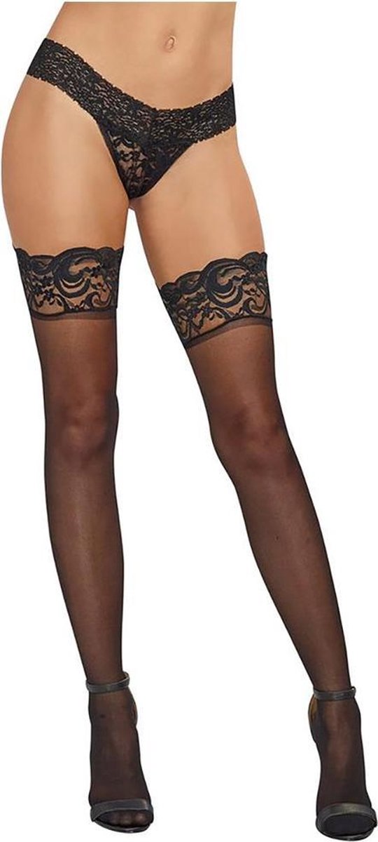 Goedkoopste Dreamgirl (All) Dij Hoge Kousen black