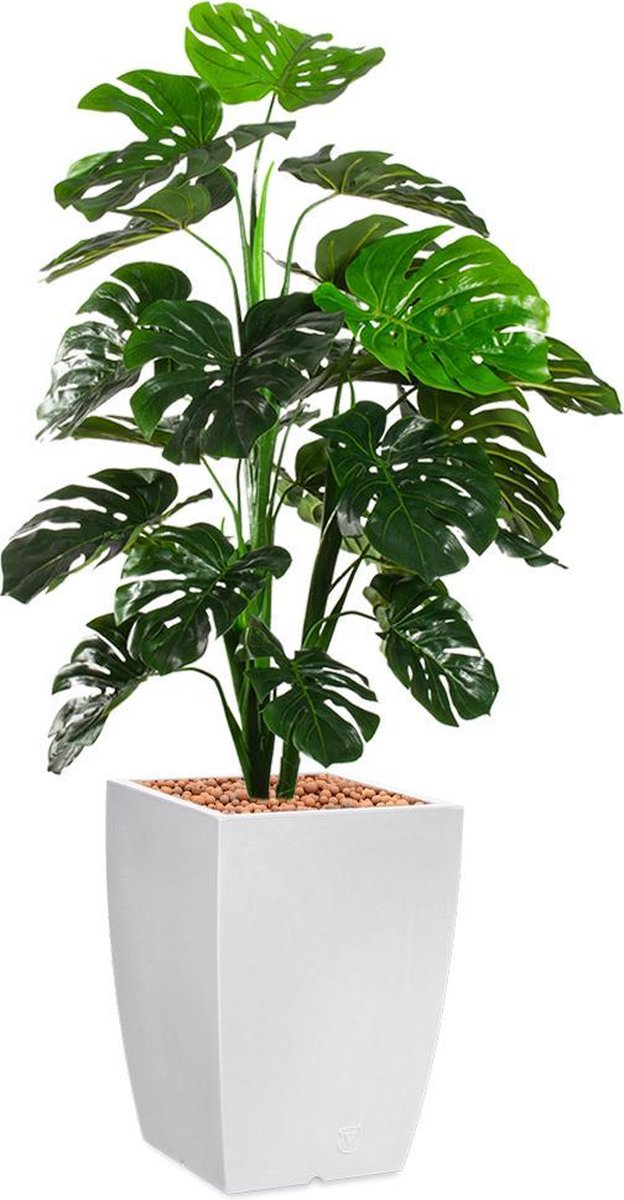 Kunstplant Monstera in Genesis vierkant H150 cm