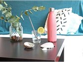 Drinkfles ROZE 500 ML | Thermosfles | Yoko Design Geïsoleerd | Dubbelwandig | Metaal | Roze