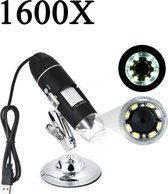 Visualux® Digitale microscoop - Vergroot 1600X - Vergrootglas - 0.3MP camera - USB verbinding - 30000LUX