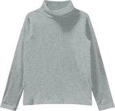 Name-it Effen Jongens Rolkraag Tshirt Grey Melange