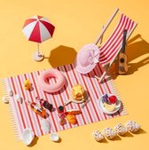 Rich Type Strand Serie Fotografie Props Decoratie Stilleven Sieraden Voedsel Set Shot Foto Props (Rood)