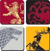 Game of Thrones - Sigils Set van 4 Onderzetters