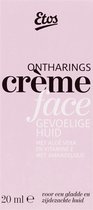 Etos Ontharingscrème Face - Gevoelige huid - Aloë Vera, Vitamine E & Amandelolie