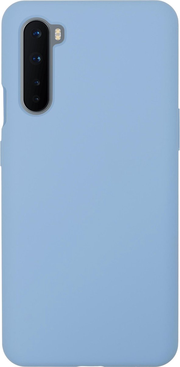 BMAX Siliconen hard case hoesje voor Oneplus Nord - Hard Cover - Beschermhoesje - Telefoonhoesje - Hard case - Telefoonbescherming - Blauw