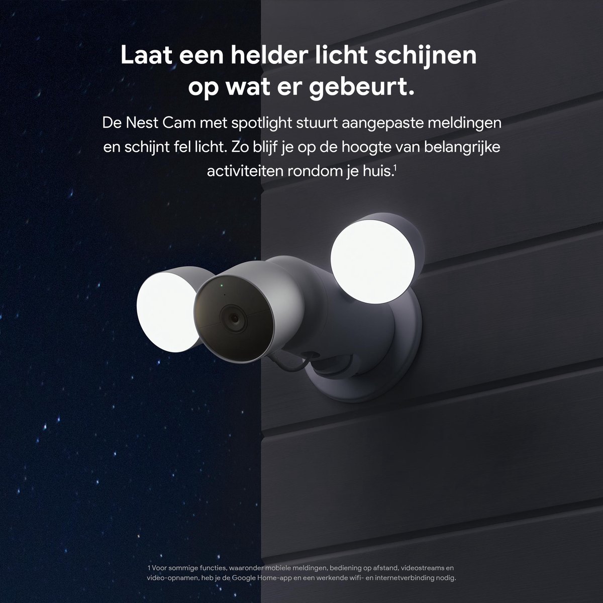 Google Nest Cam Buiten Draadloos met Spotlight - afbeelding 3