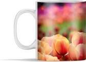 Mok - De oranje tulpen in het voorjaar - 350 ml - Beker
