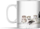 Mok - Moeder met puppy's - 350 ml - Beker