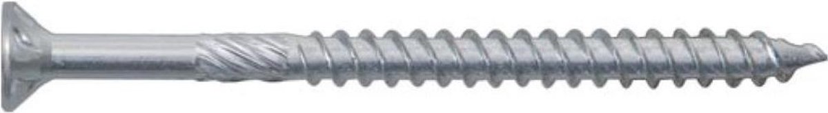 Hardhoutschroef. 4.5 x 50mm. lang. Platkop-Torx-T-20. Verzinkt. 15 stuks Professionele Spaanplaatschroeven. Ifix-Pro.