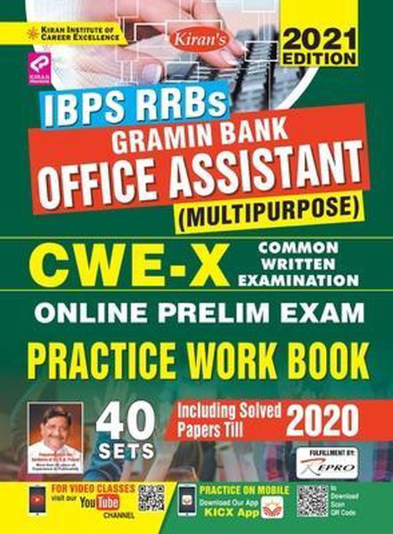 IBPS RRBs Gramin Bank Office Asstt CWE-X-Pre Exam-E-2020-41  ... - cover
