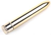 Classic Vibrator Gold Metallic - Klassieke vormgeving - Gebruiksvriendelijk - Stimulerend voor vrouwen - Meerdere standen - Inclusief batterijen - Stimulerend voor clitoris - Water