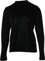 Dames pullover velours zwart | Maat L