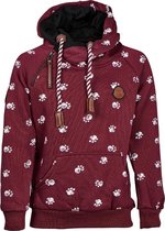 Kindertrui aubergine pootafdruk | Maat 128/ 8Y