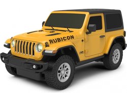 Rastar Rc Jeep Wrangler Jl Jongens 27 Mhz 1:24 Geel