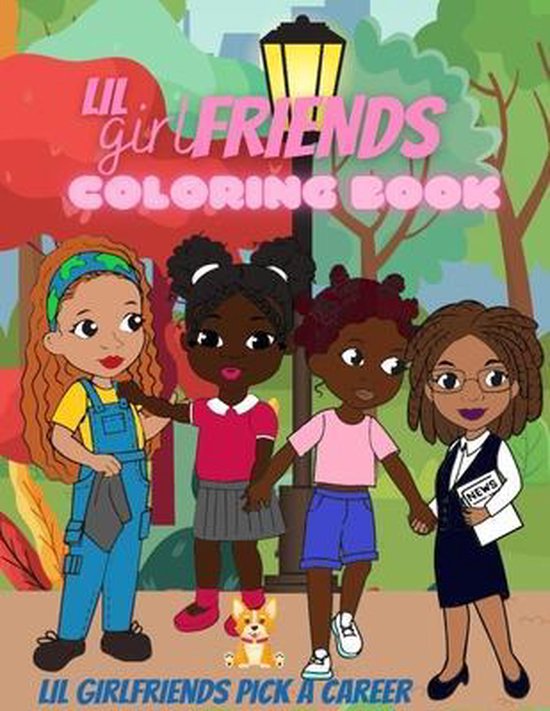 Lil Girlfriends Coloring Book - cover