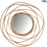 H&L spiegel - rotan - 60 cm