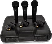 Devine DM 10 kit dynamische microfoon professioneel (set van 3) voor zingen studio podium karaoke instrument