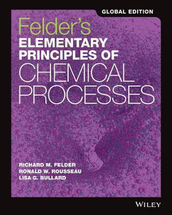 Foto: Felder s elementary principles of chemical processes