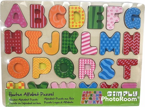Houten Puzzel Alfabet - Simply for Kids - met Letters | bol.com