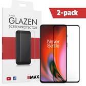 2-pack BMAX geschikt voor OnePlus Nord 2 Screenprotector - Full Cover - Gehard glas - OnePlus Nord 2 screenprotectors - Telefoonaccessoires - Telefonie & Accessoires - Beschermglas - Glas screenprotectors - Zwart