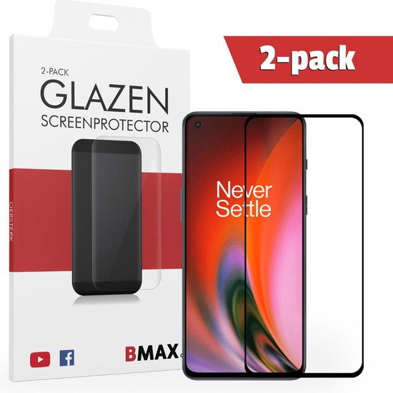 2-pack BMAX OnePlus Nord 2 Screenprotector - Full Cover - Gehard glas -  OnePlus Nord 2... | bol.com