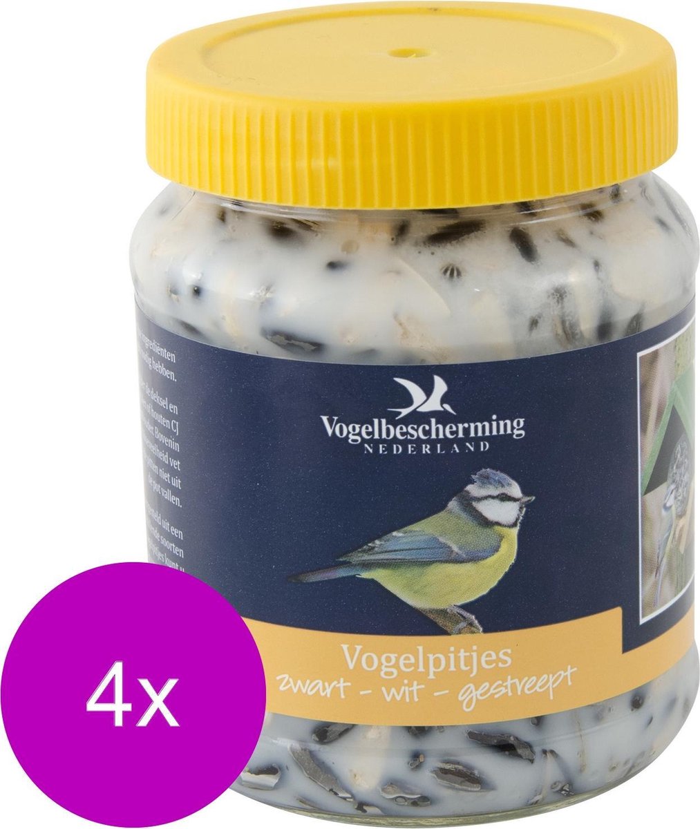 Wildbird Vogelbescherming Pindakaas Tuinvogel Pitjes - Voer - 4 x 175 g
