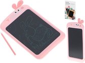 Grafische Teken Tablet - Voor Kinderen - Roze - Konijn