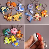 10x random pokemon sleutelhangers - sleutelhanger 10 stuks - mysterybox - + 6 kaarten - 10 pcs - speelgoed