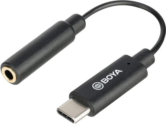 Boya Universele Adapter BY-K4 3,5mm TRRS naar USB-C - Boya