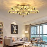 Luxe Hanglamp - Kristallen Chandelier / Kroonluchter met ringen - Elegante verlichting  - Kristal