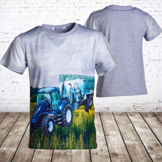 Tractor shirt h45 -s&C-146/152-t-shirts jongens