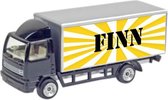 LKMN model vrachtwagen met naam type Finn kunststof-zwart