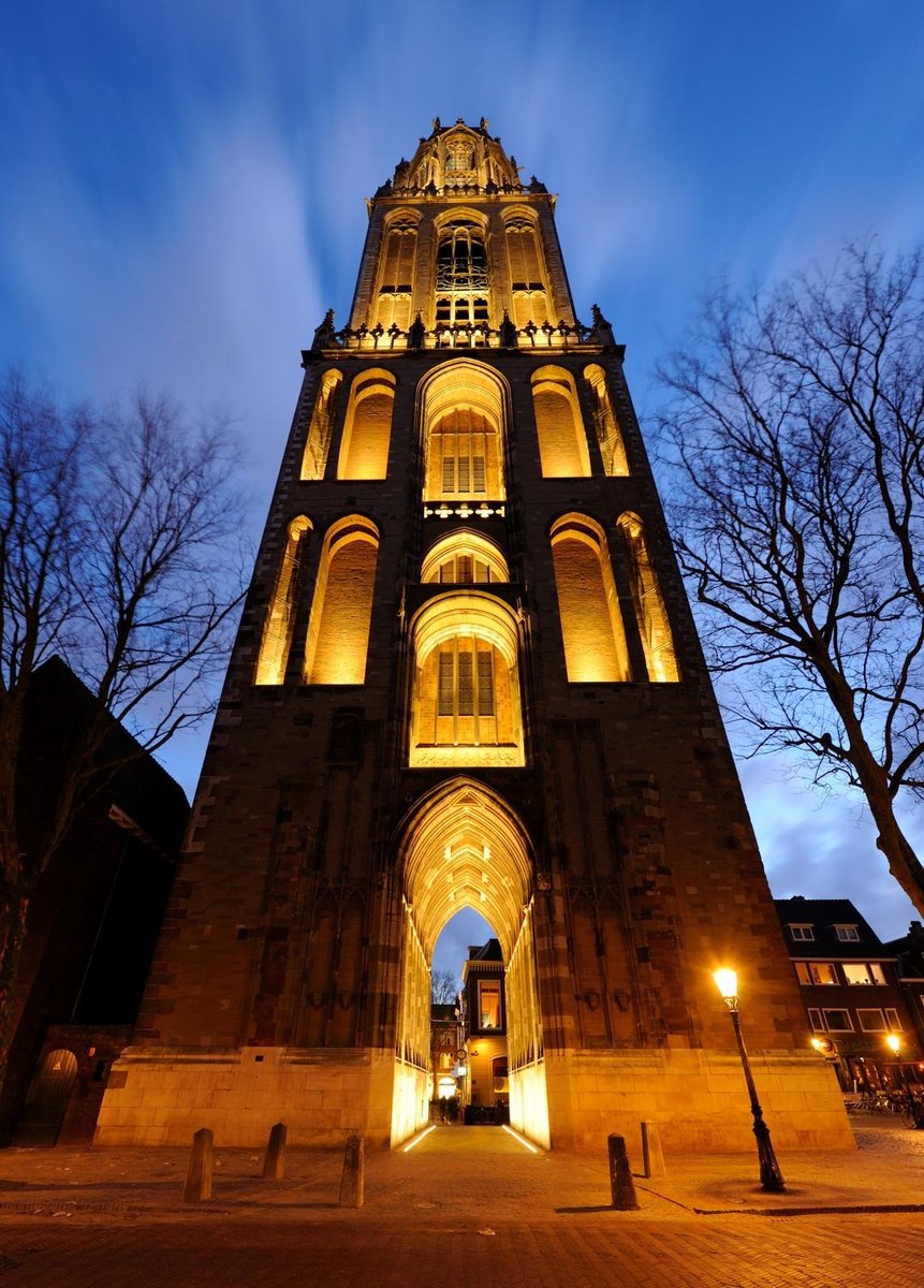 Donker Utrecht - poster - Domtoren - A4 - 21 x 29,7 cm
