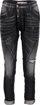 P78 black damaged jeans Please mt XS