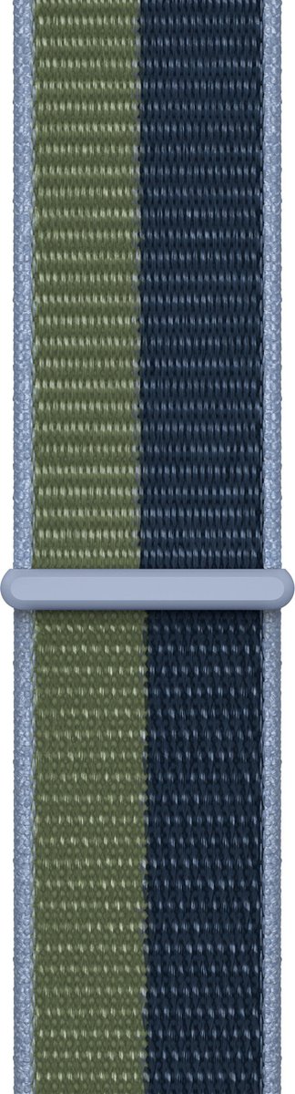 Apple Watch Sport Loop - 45 mm - Abyss Blue/Moss Green - Regular - voor Apple Watch SE/5/6