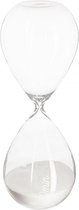 Zandloper 60 minuten met gegraveerd Glas 30Cm Wit zand