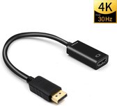 DisplayPort Naar HDMI - Adapter 15cm Kabel 4K / 1080 P - DP Male Naar HDMI Female