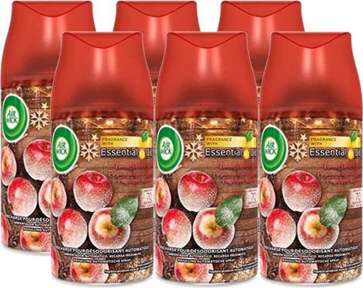 Goedkoopste Airwick Freshmatic Navulling Frisse Appel & Kruiden 6x250ml - 3665468300641
