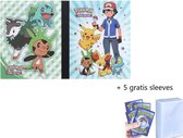 Verzamelmap + 5 gratis sleeves – Geschikt Voor pokemon kaarten – 240 kaarten - map - opslag - mapje - pocket - opbergmap – opberg – verzamelmap – box – mini portfolio – verzamelmap groot - ka