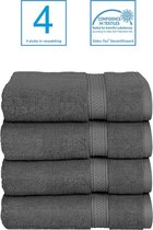 Anno 1588 - Hotel Badhanddoeken / Badlakens - 100% Katoen - 550gr/m2 - 70x140cm - Antraciet - 4 stuks